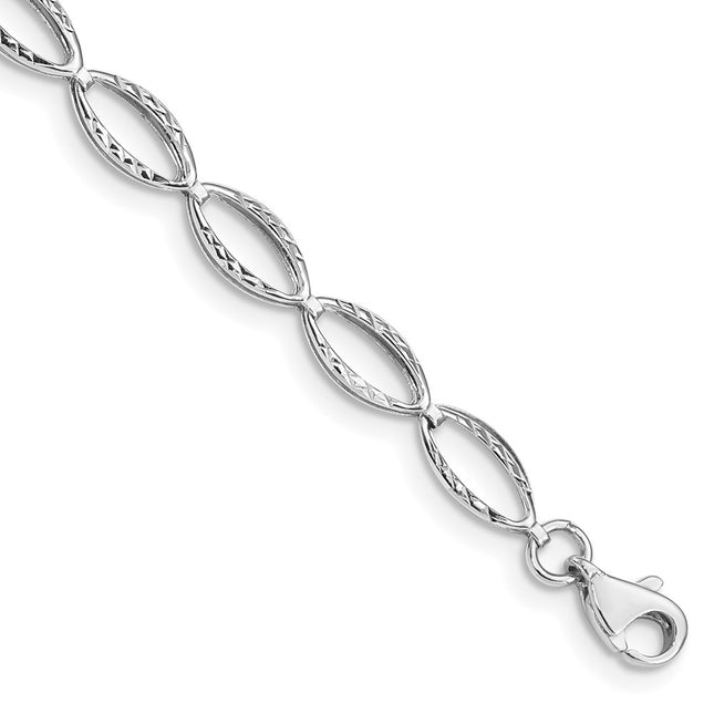 14k White Gold Bracelets Style FB1333 - Classique Jewelry Inc.