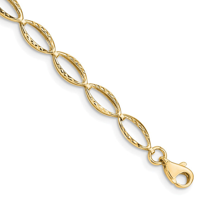 14k Yellow Gold Bracelets Style FB1333Y - Classique Jewelry Inc.