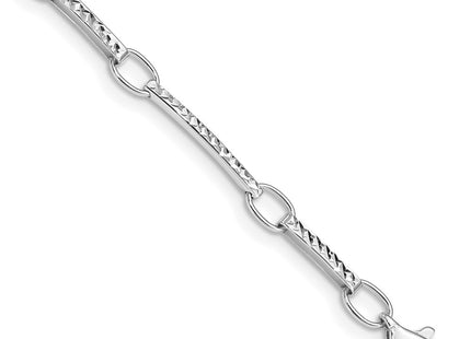 14k White Gold Bracelets Style FB1335 - Classique Jewelry Inc.
