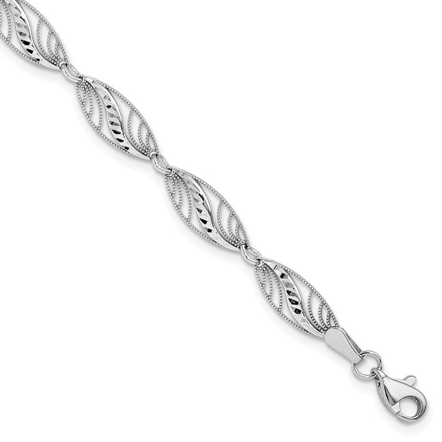 14k White Gold Bracelets Style FB1336 - Classique Jewelry Inc.