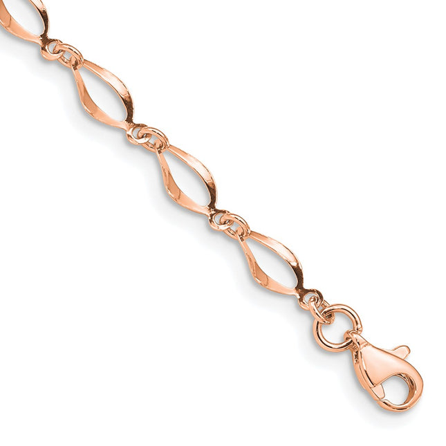 14k Rose Gold Bracelets Style FB1340R - Classique Jewelry Inc.