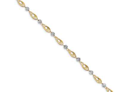 14k Two-tone Bracelets Style FB1349 - Classique Jewelry Inc.