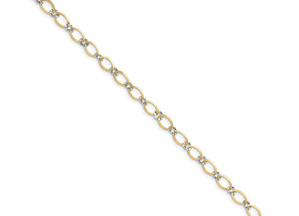 14k Two-tone Bracelets Style FB1353 - Classique Jewelry Inc.