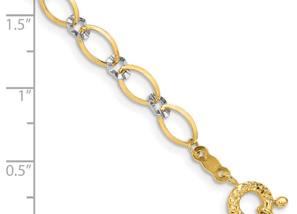 14k Two-tone Bracelets Style FB1353 - Classique Jewelry Inc.