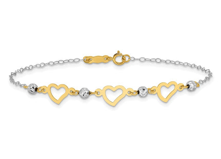 14k Two-tone Bracelets Style FB1356 - Classique Jewelry Inc.