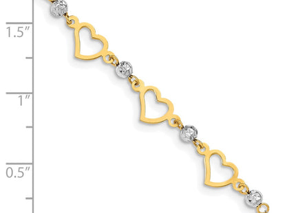 14k Two-tone Bracelets Style FB1356 - Classique Jewelry Inc.
