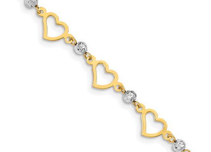 14k Two-tone Bracelets Style FB1356 - Classique Jewelry Inc.