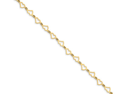 14k Yellow Gold Bracelets Style FB1357 - Classique Jewelry Inc.