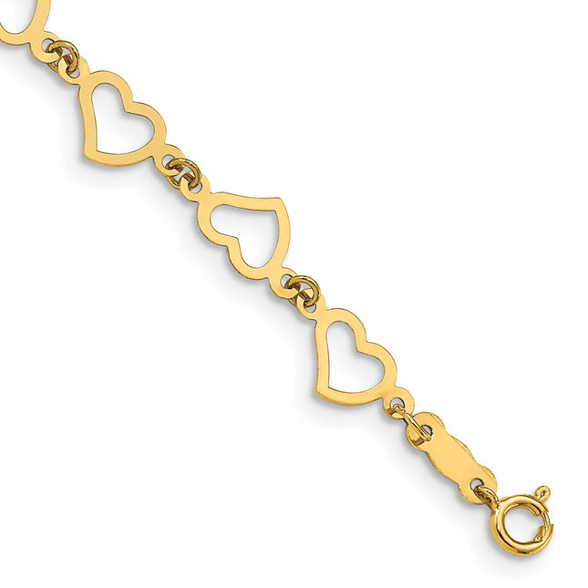 14k Yellow Gold Bracelets Style FB1357 - Classique Jewelry Inc.