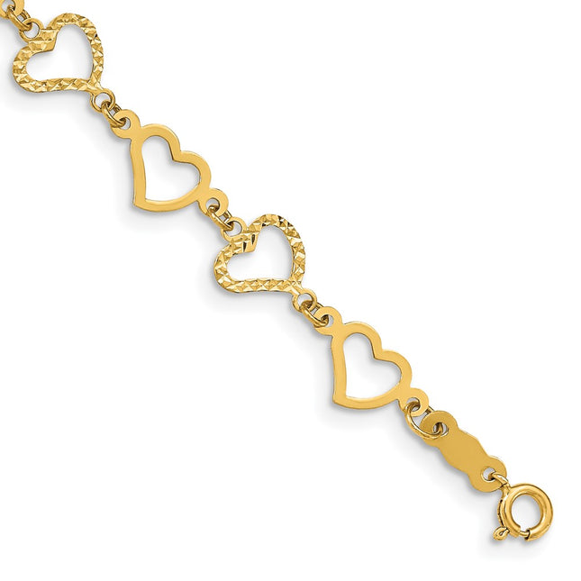 14k Yellow Gold Bracelets Style FB1358 - Classique Jewelry Inc.