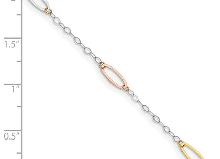14k Tri-Color Bracelets Style FB1371 - Classique Jewelry Inc.