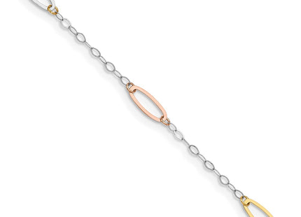 14k Tri-Color Bracelets Style FB1371 - Classique Jewelry Inc.