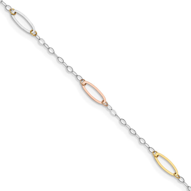 14k Tri-Color Bracelets Style FB1371 - Classique Jewelry Inc.
