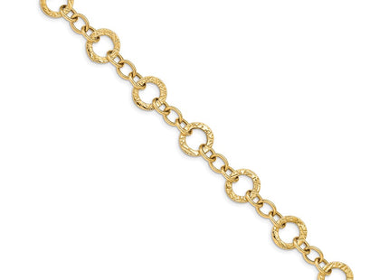 14k Yellow Gold Bracelets Style FB1396 - Classique Jewelry Inc.