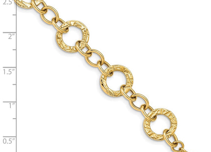 14k Yellow Gold Bracelets Style FB1396 - Classique Jewelry Inc.