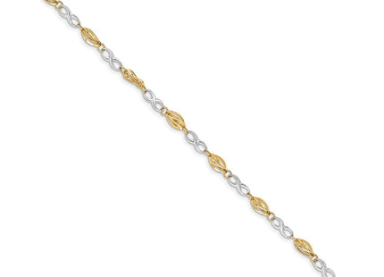14k Two-tone Bracelets Style FB1417 - Classique Jewelry Inc.