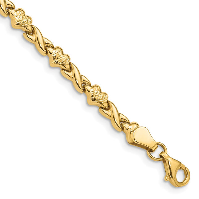 14k Yellow Gold Bracelets Style FB1431 - Classique Jewelry Inc.