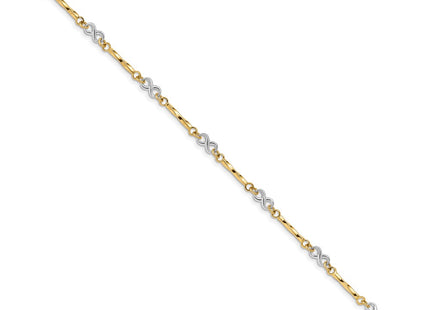 14k Two-tone Bracelets Style FB1437 - Classique Jewelry Inc.