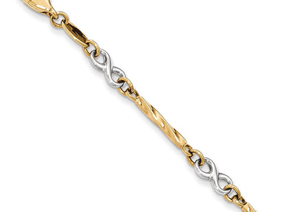 14k Two-tone Bracelets Style FB1437 - Classique Jewelry Inc.