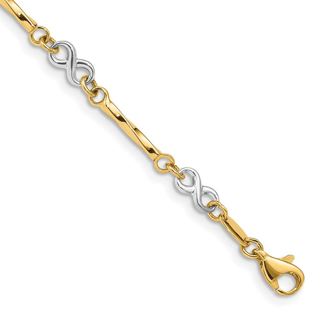 14k Two-tone Bracelets Style FB1437 - Classique Jewelry Inc.
