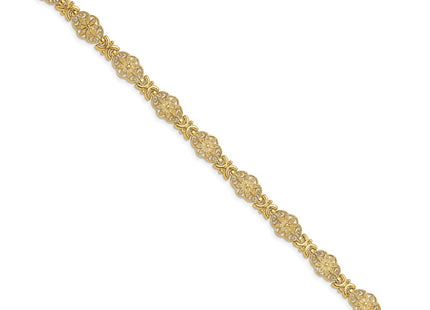 14k Yellow Gold Bracelets Style FB1449 - Classique Jewelry Inc.