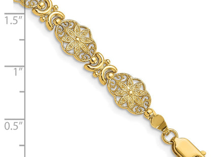 14k Yellow Gold Bracelets Style FB1449 - Classique Jewelry Inc.