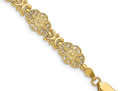 14k Yellow Gold Bracelets Style FB1449 - Classique Jewelry Inc.