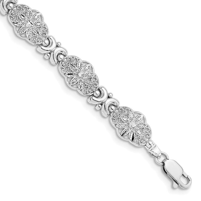 14k White Gold Bracelets Style FB1449W - Classique Jewelry Inc.