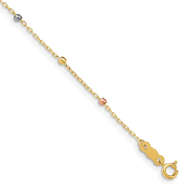 14k Tri-Color Bracelets Style FB1456 - Classique Jewelry Inc.