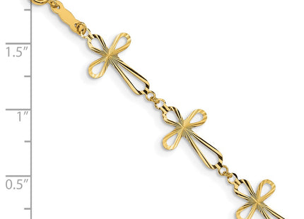14k Yellow Gold Bracelets Style FB1457 - Classique Jewelry Inc.