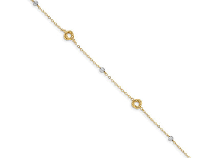 14k Two-tone Bracelets Style FB1466 - Classique Jewelry Inc.