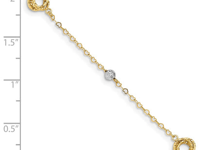 14k Two-tone Bracelets Style FB1466 - Classique Jewelry Inc.