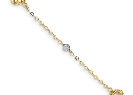 14k Two-tone Bracelets Style FB1466 - Classique Jewelry Inc.