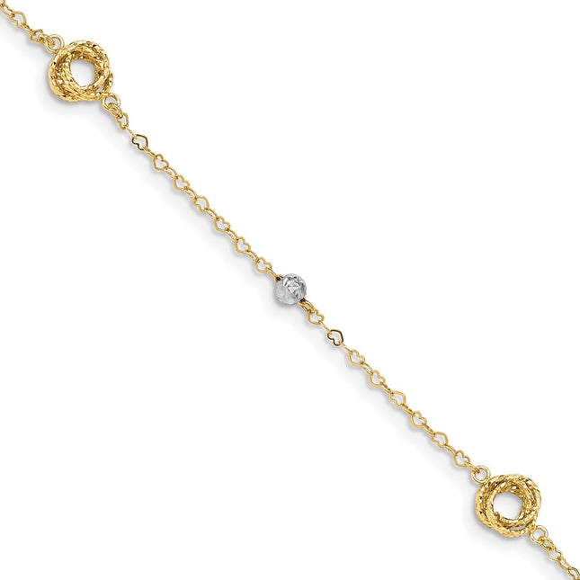 14k Two-tone Bracelets Style FB1466 - Classique Jewelry Inc.