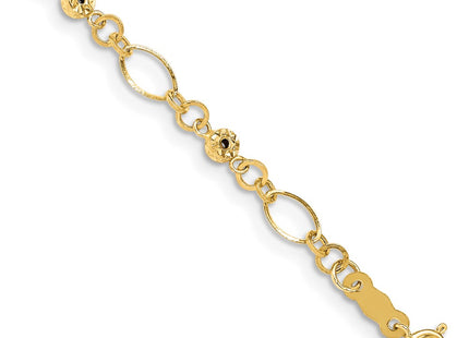14k Yellow Gold Bracelets Style FB1467 - Classique Jewelry Inc.