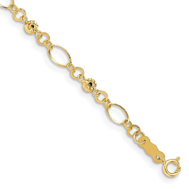 14k Yellow Gold Bracelets Style FB1467 - Classique Jewelry Inc.