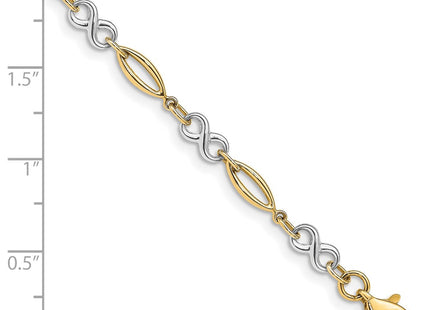 14k Two-tone Bracelets Style FB1486 - Classique Jewelry Inc.