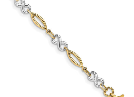 14k Two-tone Bracelets Style FB1486 - Classique Jewelry Inc.
