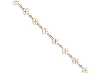 14k Two-tone Bracelets Style FB1492 - Classique Jewelry Inc.