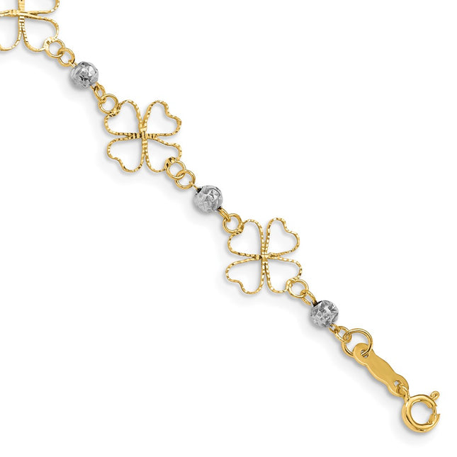 14k Two-tone Bracelets Style FB1492 - Classique Jewelry Inc.