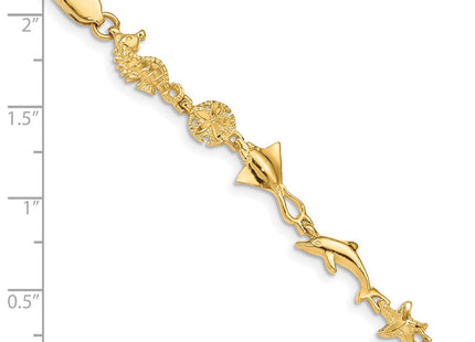 14k Yellow Gold Bracelets Style FB1494 - Classique Jewelry Inc.