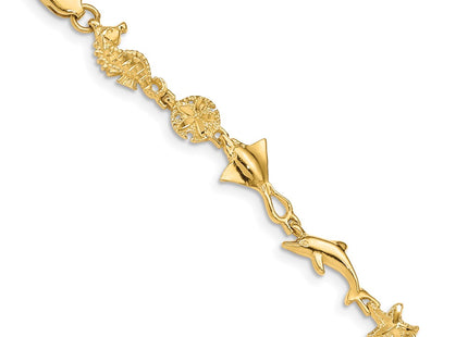 14k Yellow Gold Bracelets Style FB1494 - Classique Jewelry Inc.