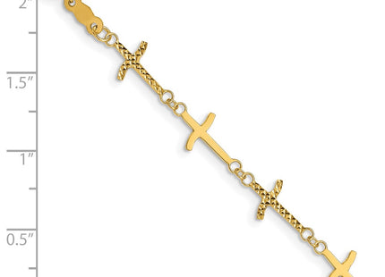 14k Yellow Gold Bracelets Style FB1498 - Classique Jewelry Inc.
