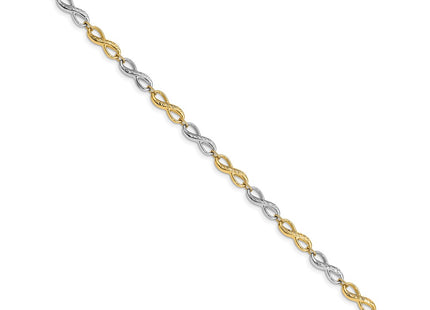14k Two-tone Bracelets Style FB1521 - Classique Jewelry Inc.