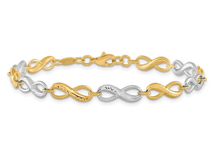 14k Two-tone Bracelets Style FB1521 - Classique Jewelry Inc.