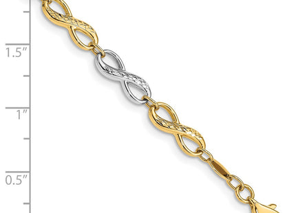 14k Two-tone Bracelets Style FB1521 - Classique Jewelry Inc.