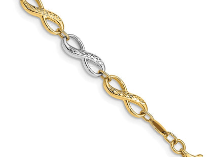 14k Two-tone Bracelets Style FB1521 - Classique Jewelry Inc.