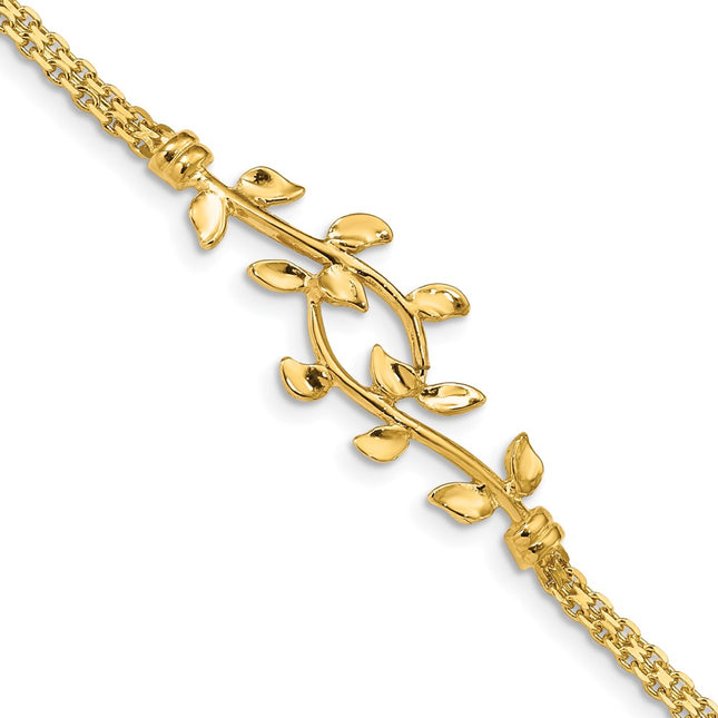 14k Yellow Gold Chain Bracelets Style FB1523 - Classique Jewelry Inc.