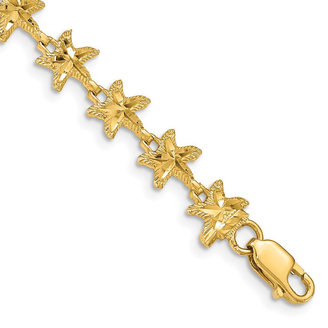 14k Yellow Gold Bracelets Style FB1533 - Classique Jewelry Inc.