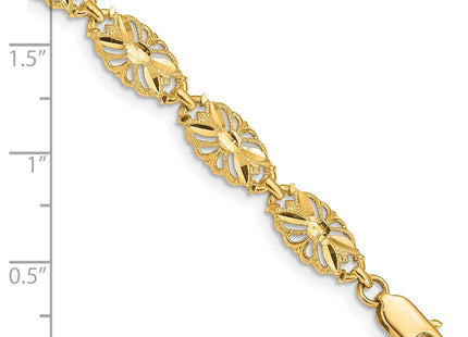 14k Yellow Gold Bracelets Style FB1537 - Classique Jewelry Inc.